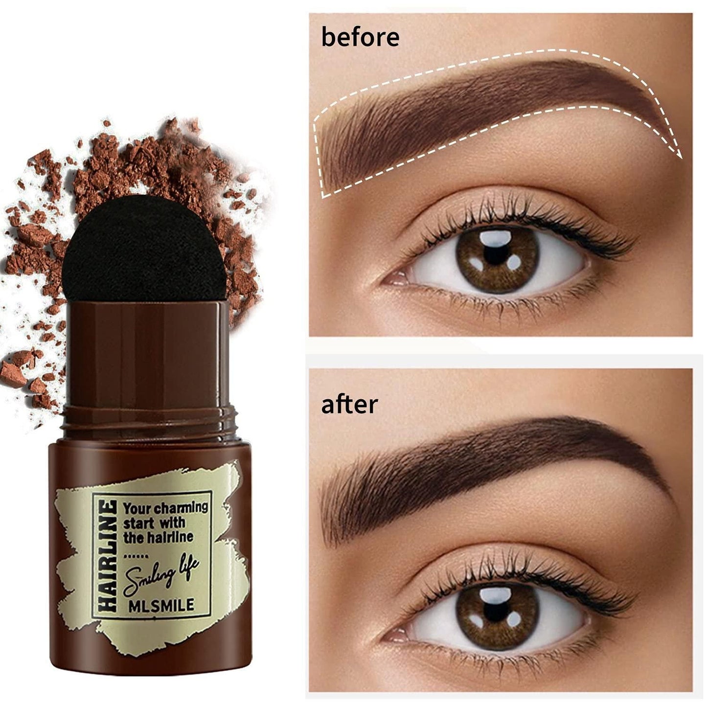 Hairline and eyebrow powder